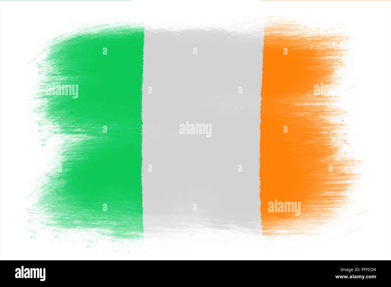 La bandiera irlandese Foto Stock