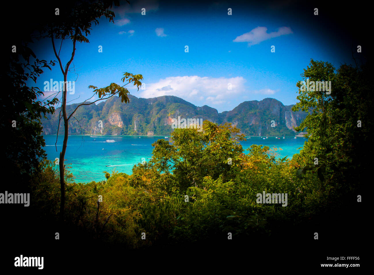 Punto di vista, Ko Phi Phi, Thailandia Foto Stock