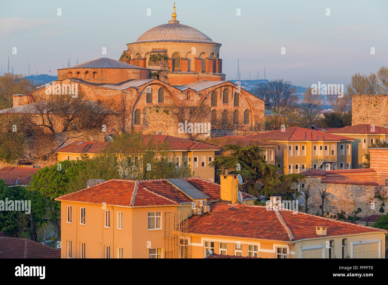 La chiesa bizantina di Santa Irene, Haghia Eirene, Istanbul, Turchia Foto Stock