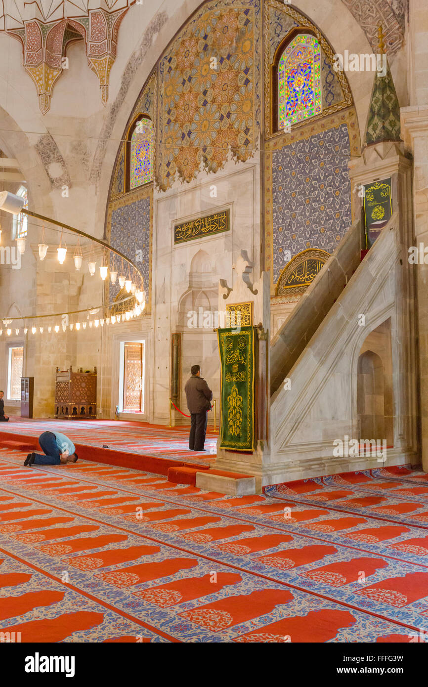 Uc Serefeli moschea, Edirne, Edirne Provincia, Turchia Foto Stock