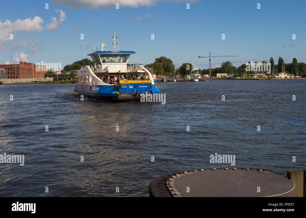 Amsterdam Ferry Boat Foto Stock