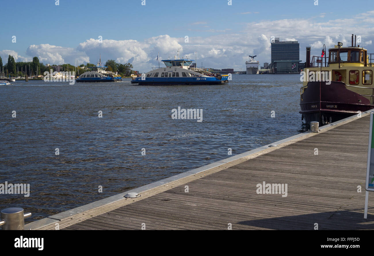 Traghetto nave nautico in Amsterdam Foto Stock