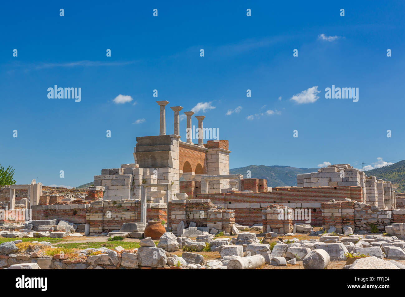 Basilica di San Giovanni, Efeso, Selcuk, provincia di Izmir, Turchia Foto Stock