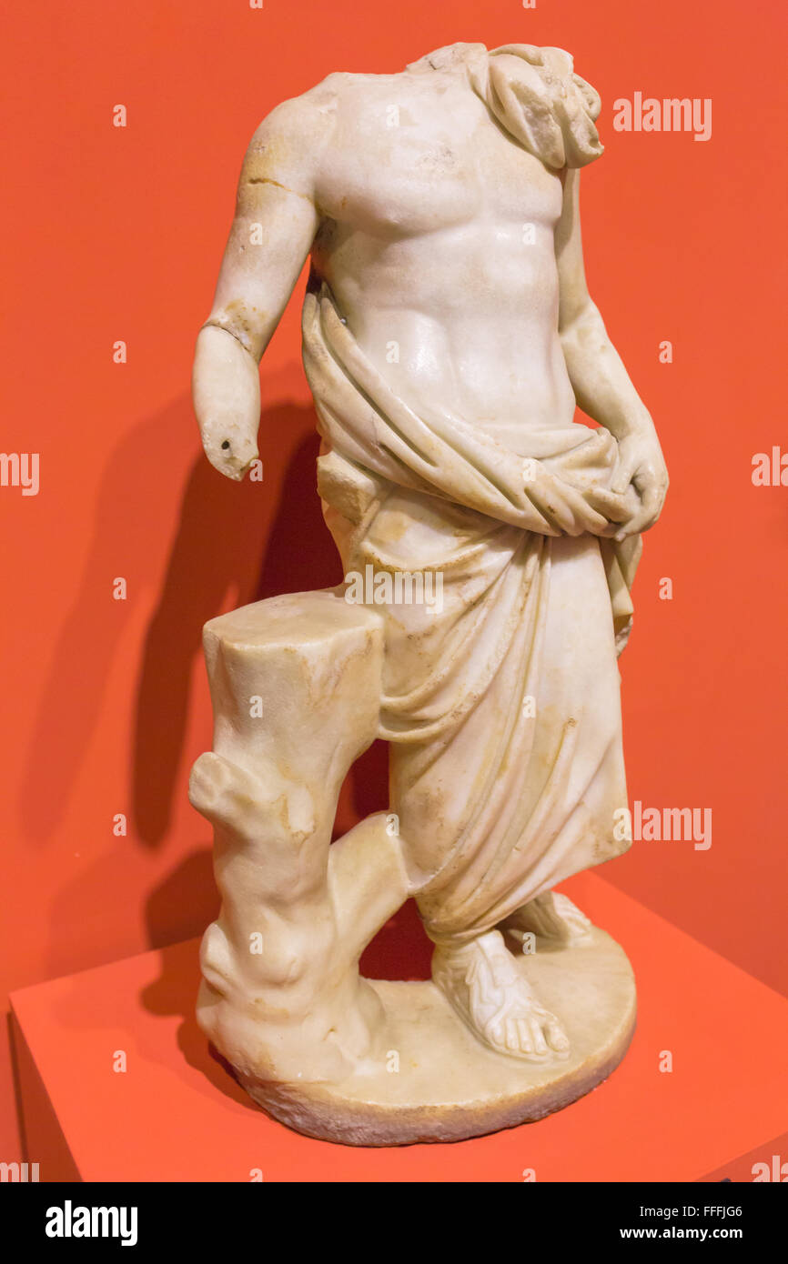 Scultura ellenistica nel museo archeologico di Efeso, Selcuk, provincia di Izmir, Turchia Foto Stock