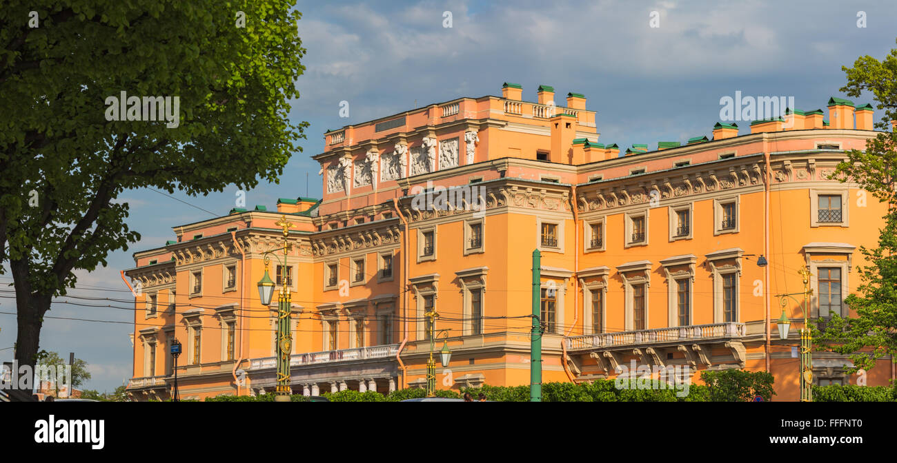 Il castello di Mikhailovsky (ingegneri castello), San Pietroburgo, Russia Foto Stock