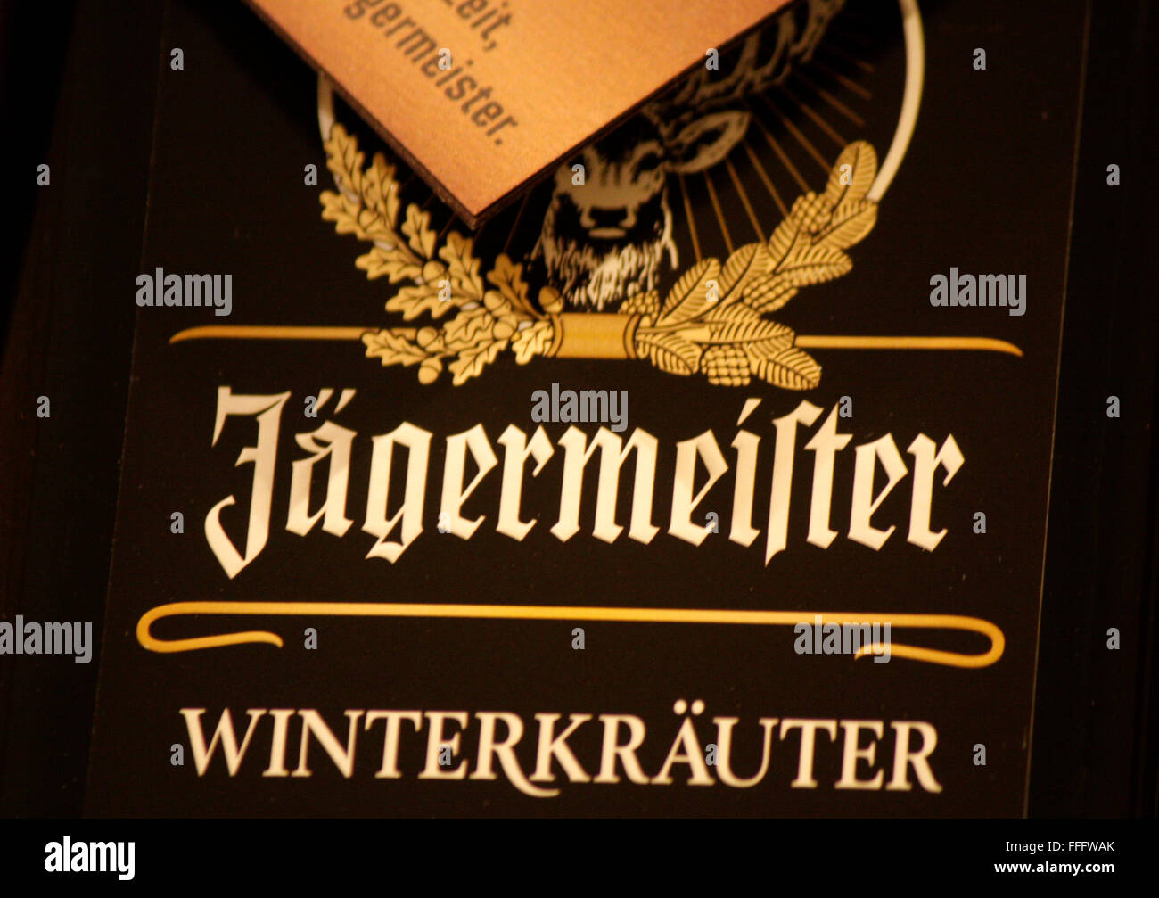 Markenname: "Jaegermeister', Dezember 2013, Berlino. Foto Stock