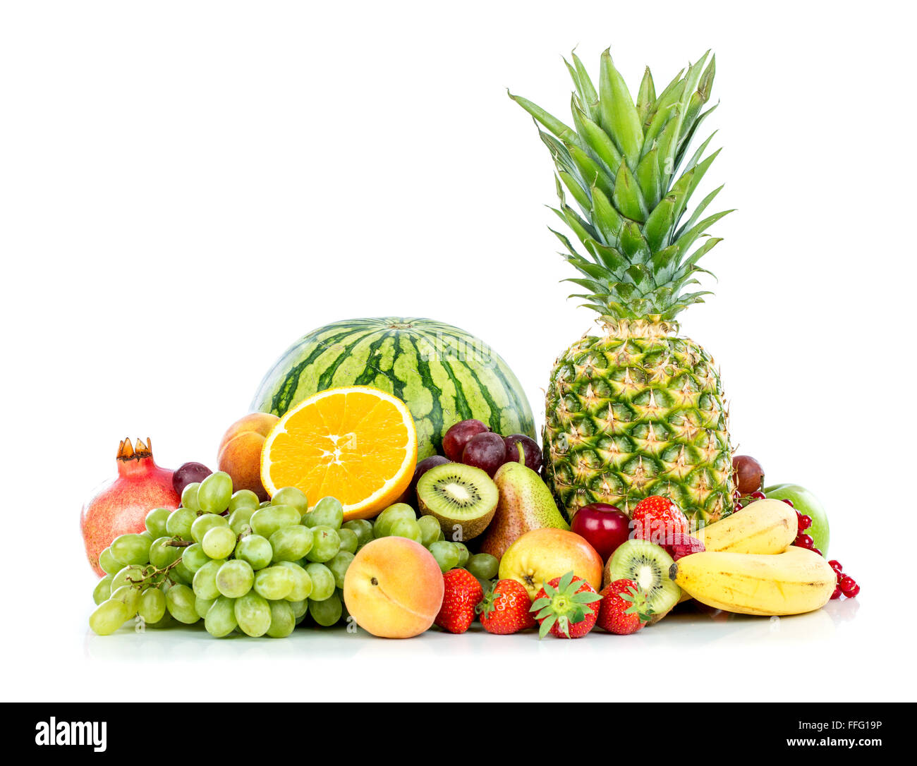 Mature di frutta fresca. Un alimento sano. Foto Stock