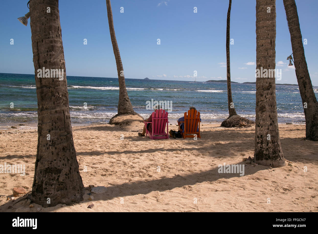 Paio di vacanza a San Tommaso, U.S. Isole Vergini. Foto Stock