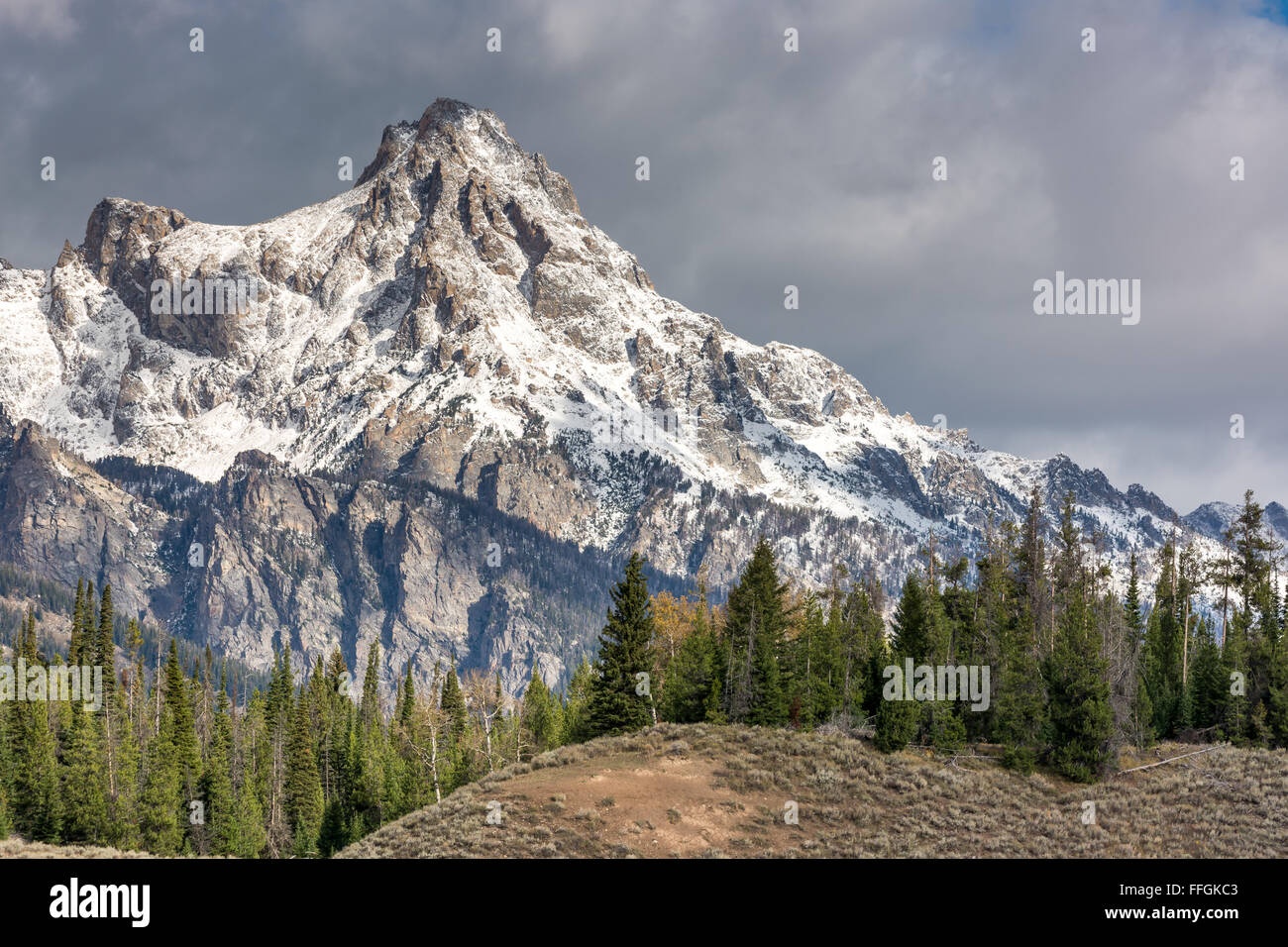 Vista panoramica del Grand Teton National Park Foto Stock