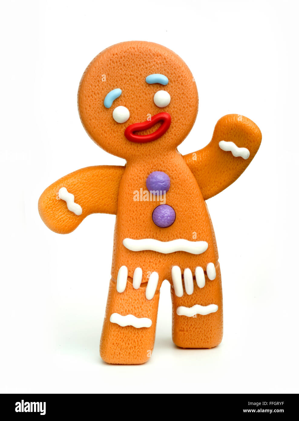 Gingerbread Man happy meal giocattolo dal film Shrek Foto Stock