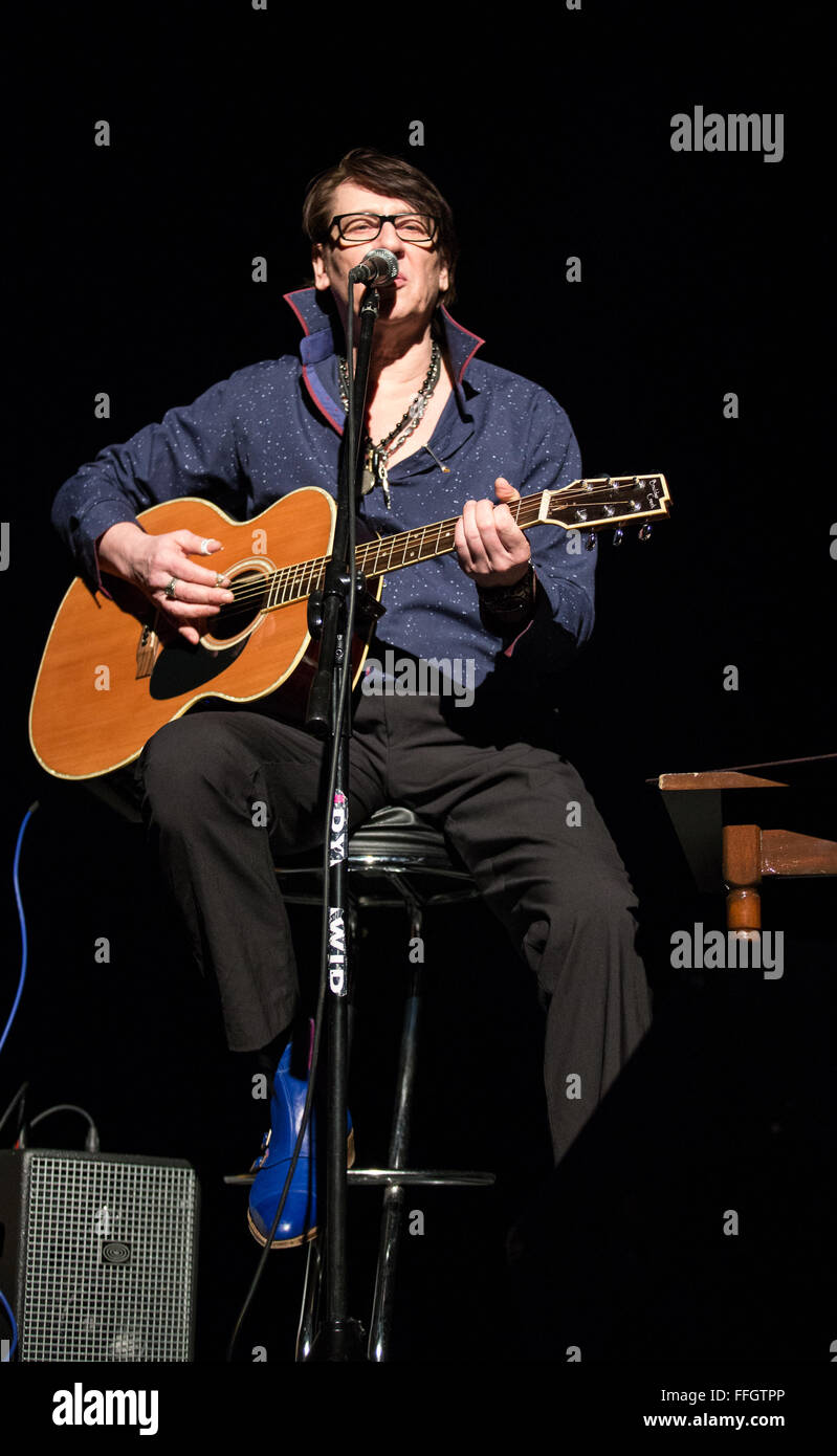 Kielce, Polonia. Xiii Febbraio, 2016. Maciej Malenczuk concerto da solista nel centro di cultura in Kielce il 13 febbraio 2016. Credito: Dominika Zarzycka/Alamy Live News Foto Stock