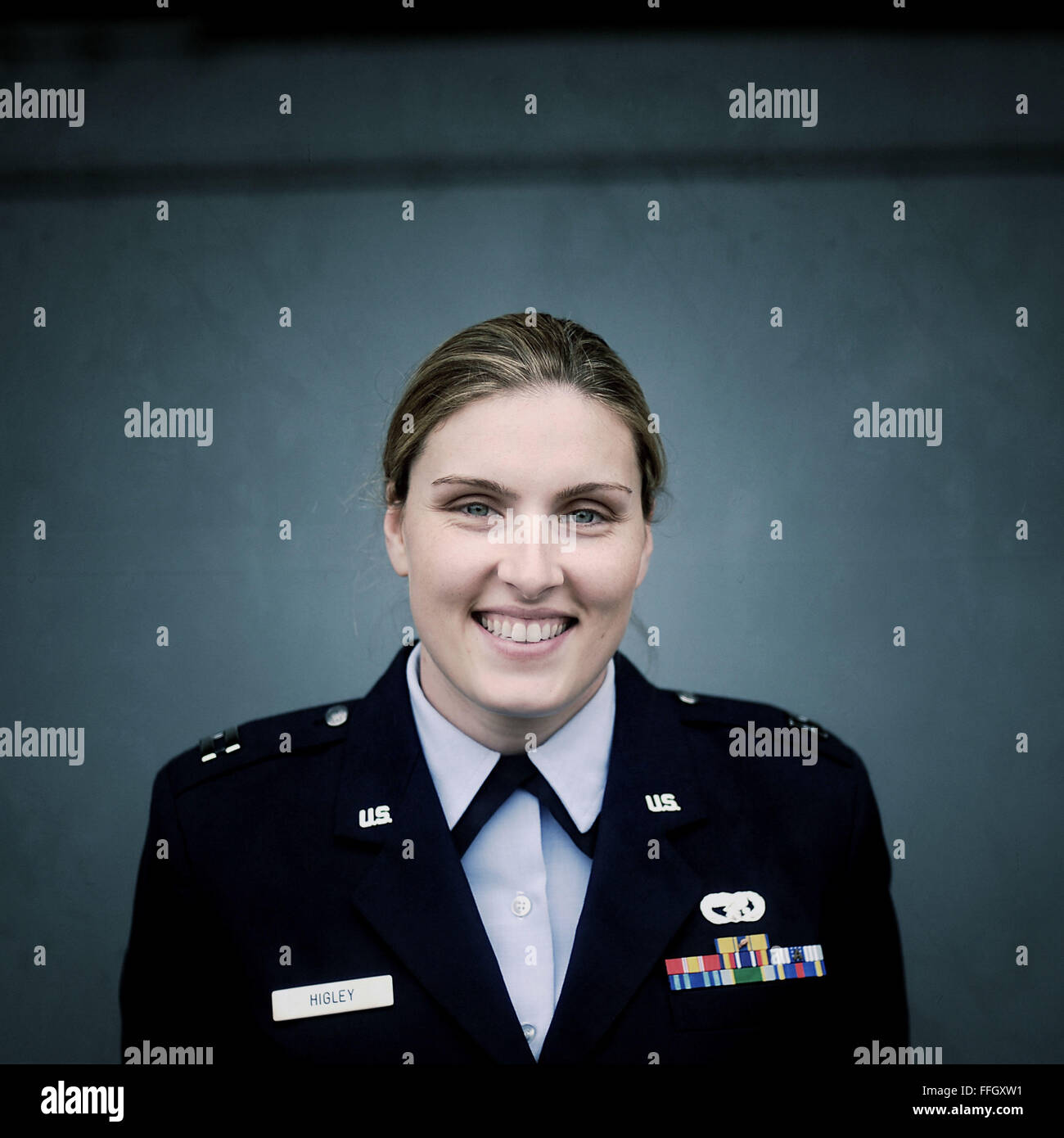 Nome: Capt. Heather Higley dove sono da: 87 LRS Base comuneGuire-Dix Mc-Lakehurst ragione per visitare: partecipano in Air Force Settimana Foto Stock