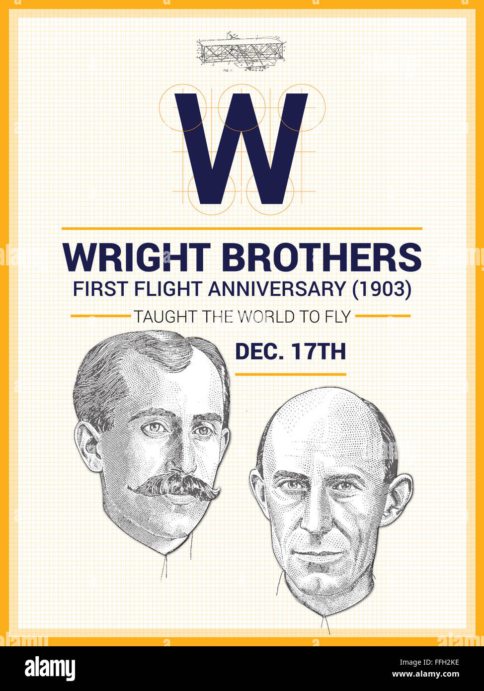 Fratelli Wright poster Foto Stock