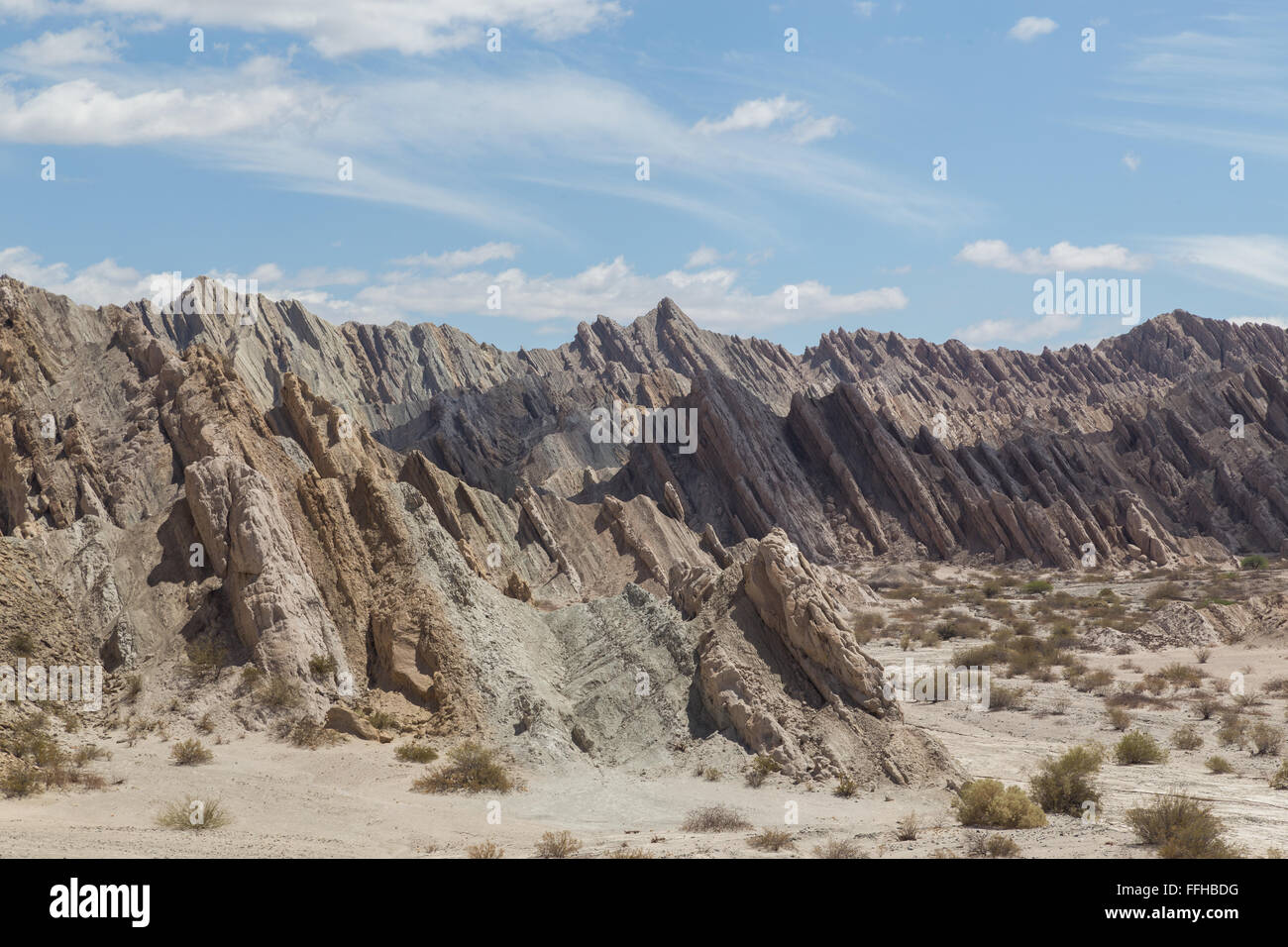 Quebrada de las Flechas nel nord-ovest Argentina Foto Stock