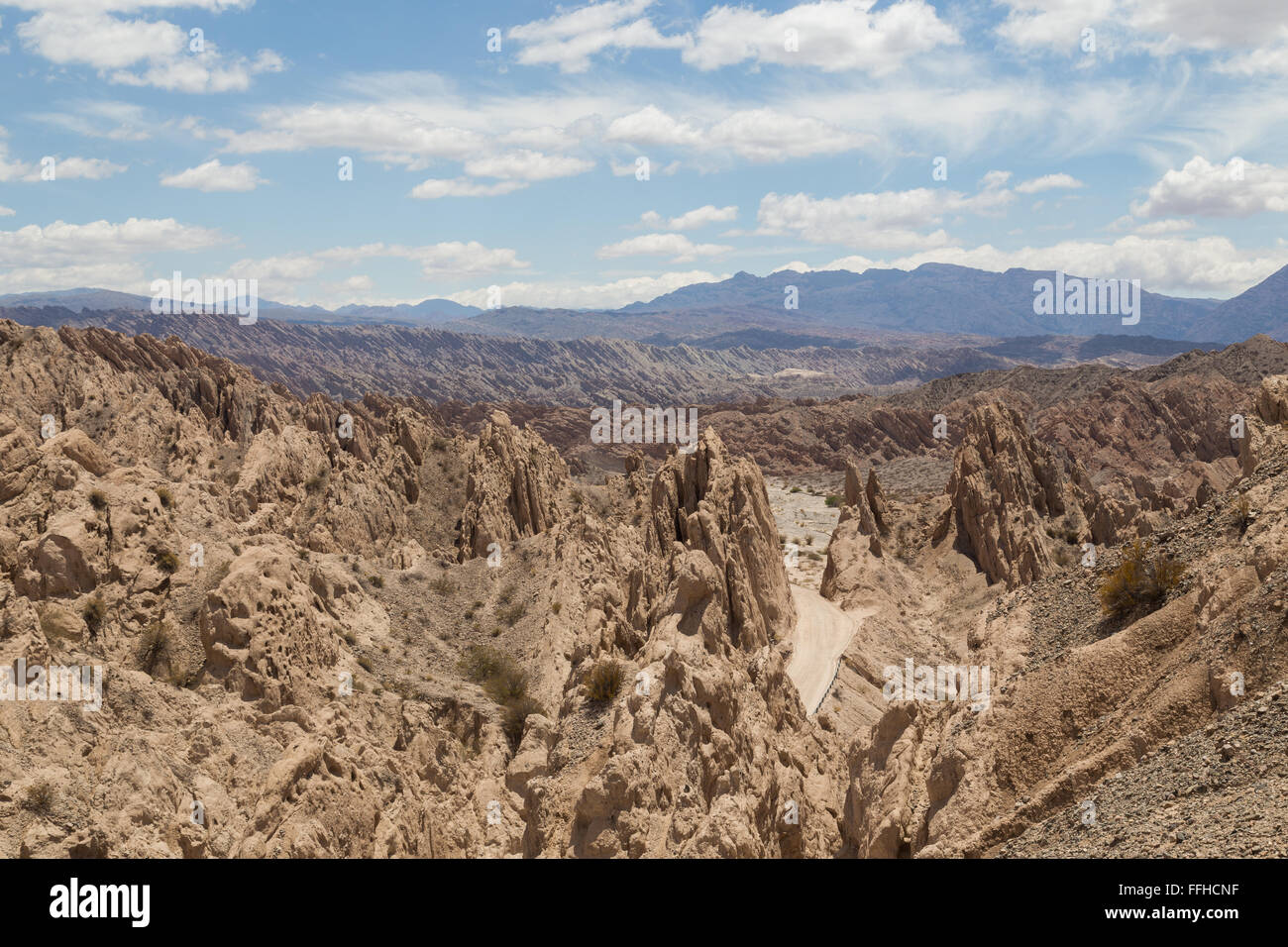 Quebrada de las Flechas nel nord-ovest Argentina Foto Stock