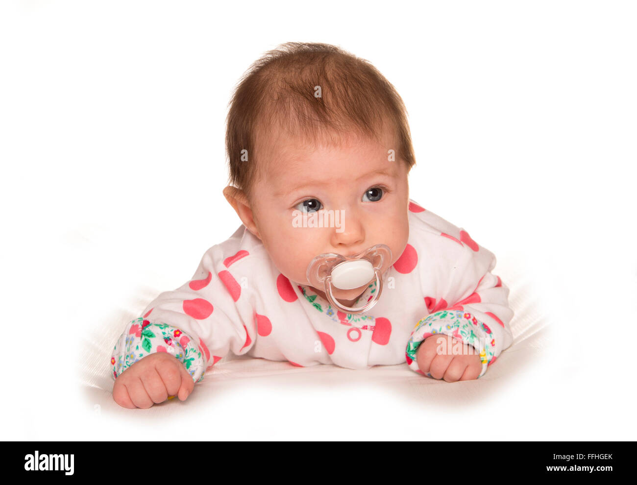 3 mesi con un intaglio fittizia Foto Stock