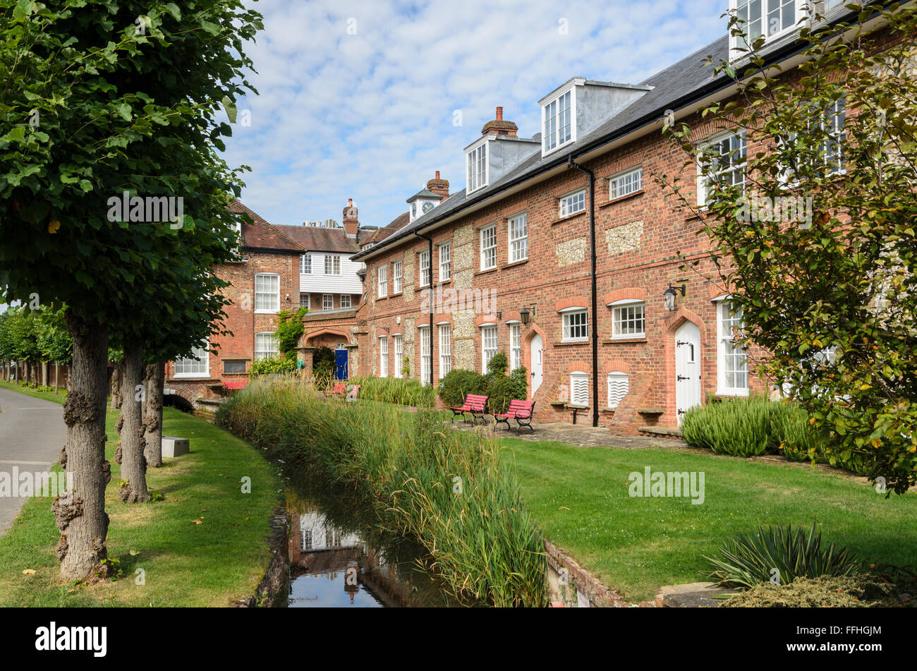 Case in Old Amersham, Amersham, Buckinghamshire, Inghilterra, Regno Unito. Foto Stock