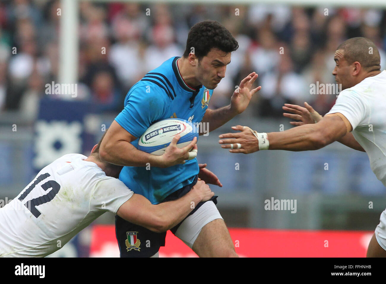 Roma, Italia, 14 feb 2016. RBS 6 Nazioni campionati tra Italia vs Inghilterra a dello Stadio Olimpico su Februry 14, 2016 in Roma. (Ph Marco Iacobucci) Credito: marco iacobucci/Alamy Live News Foto Stock