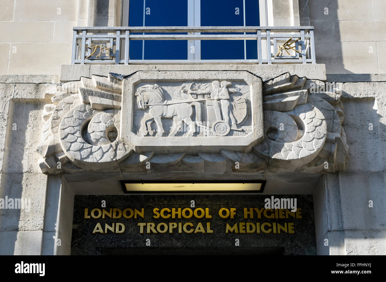 Scuola Londinese di Igiene e Medicina Tropicale, Keppel St, London, WC1E 7HT. Foto Stock
