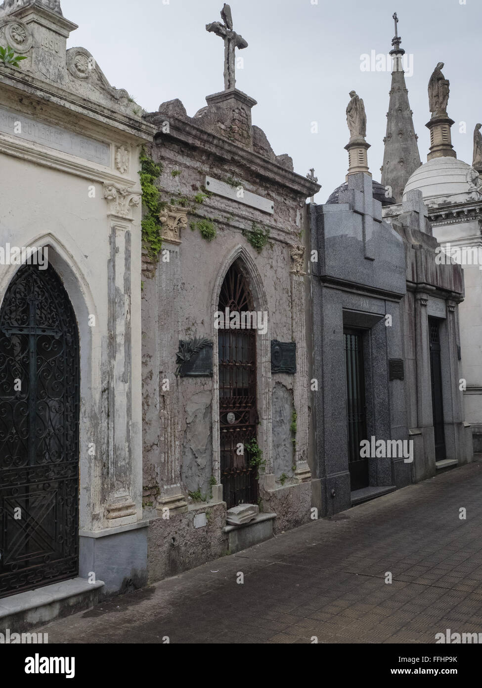 Buenos Aires, Argentina - 19 Ottobre 2015: La Recoleta cimitero. Foto Stock