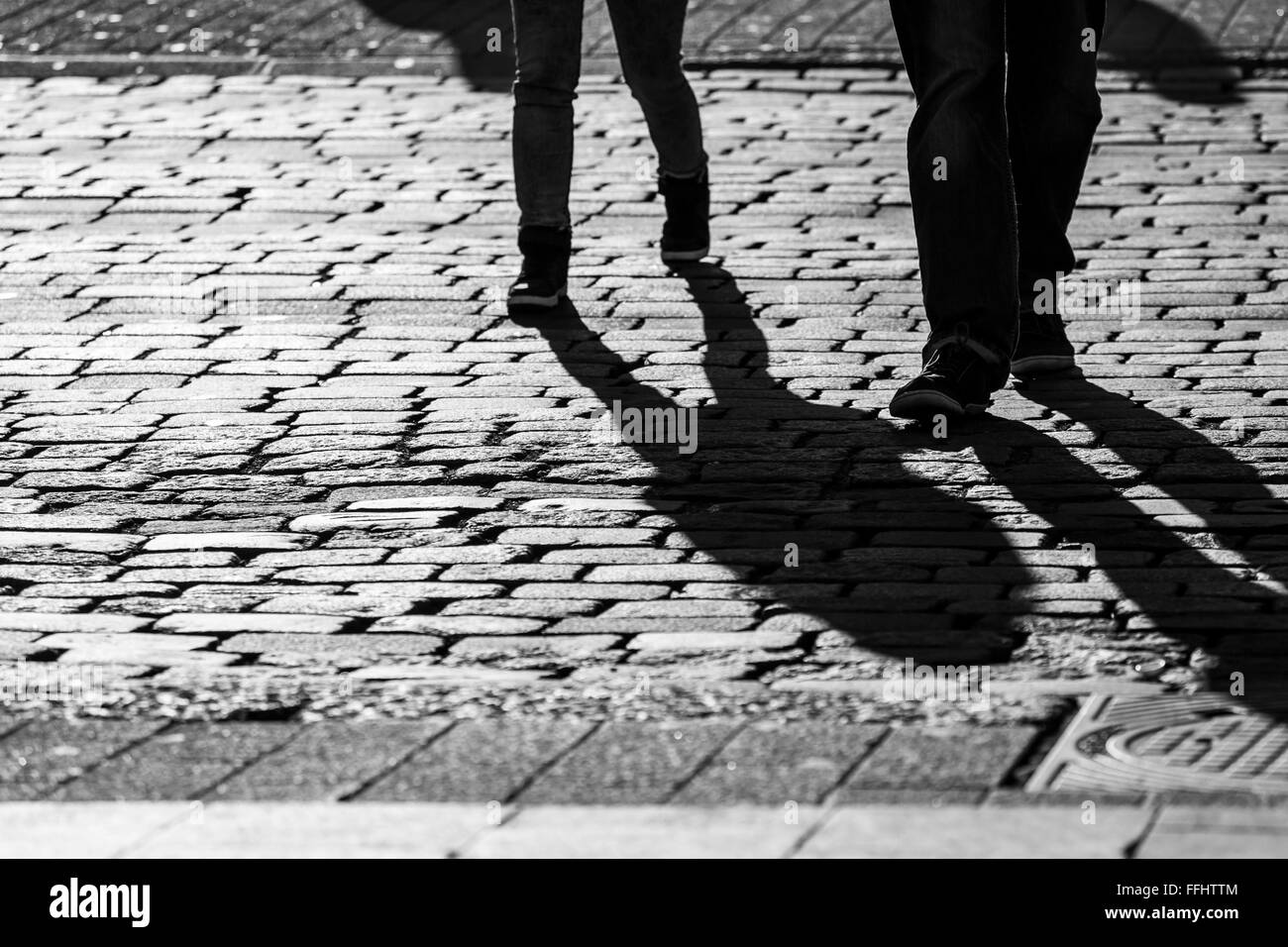 Pedone per le gambe Foto Stock