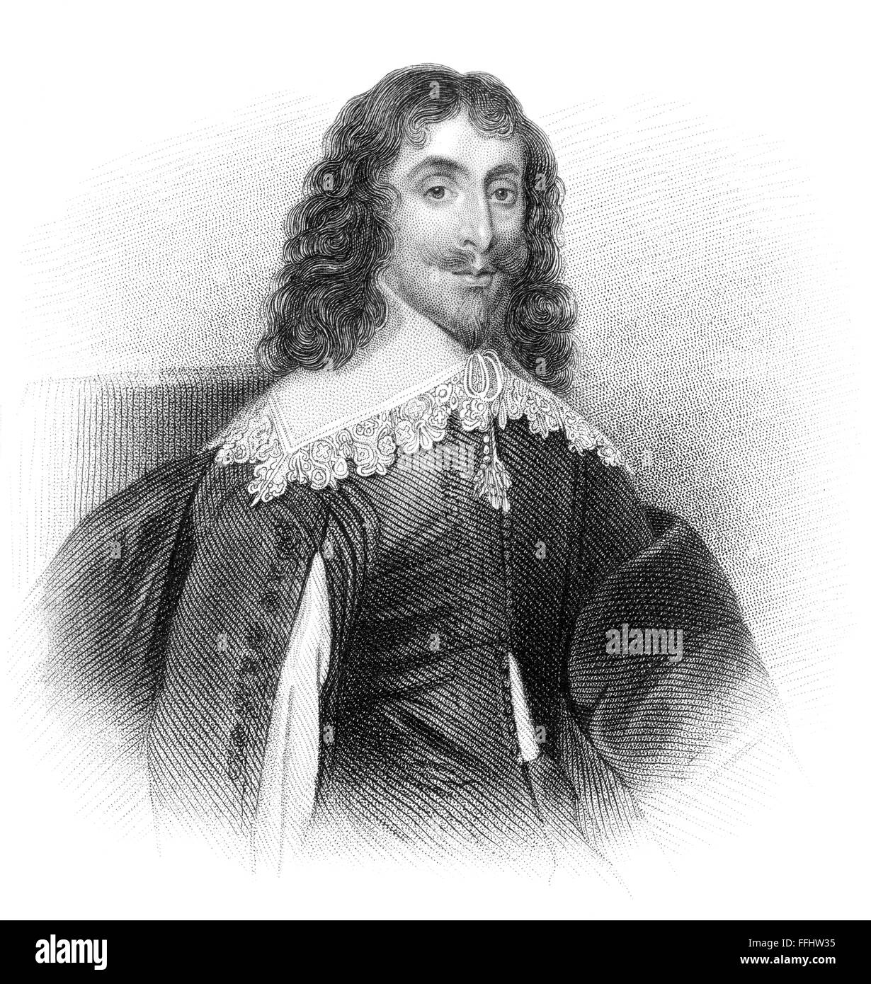 Arthur Capell, primo Baron Capell di Hadham, 1608-1649, un politico inglese Foto Stock