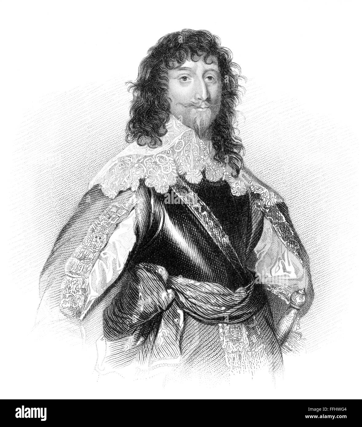 George Gordon, 2a Marchese di Huntly, in stile conte di Enzie, 1592-1649, un nobile scozzese, Visconte Aboyne Foto Stock