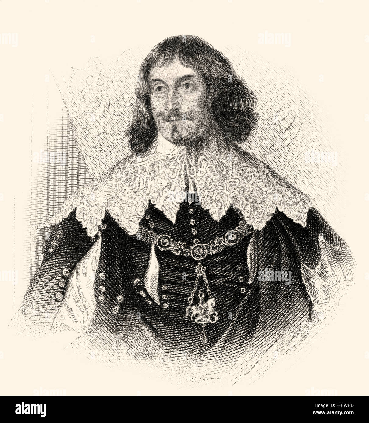 Philip Herbert, 4° Conte di Pembroke e primo conte di Montgomery, 1584-1650, un inglese un cortigiano e uomo politico Foto Stock