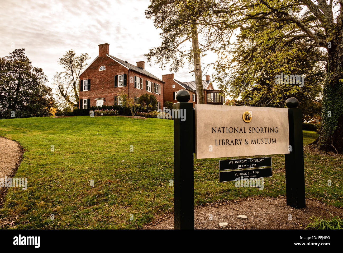 Sportivi nazionali Library & Museum, 102 Pianure Road, Middleburg, Virginia Foto Stock