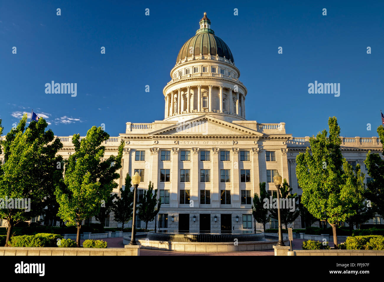 Close up Salt Lake City capitale dello stato edificio in Utah Foto Stock