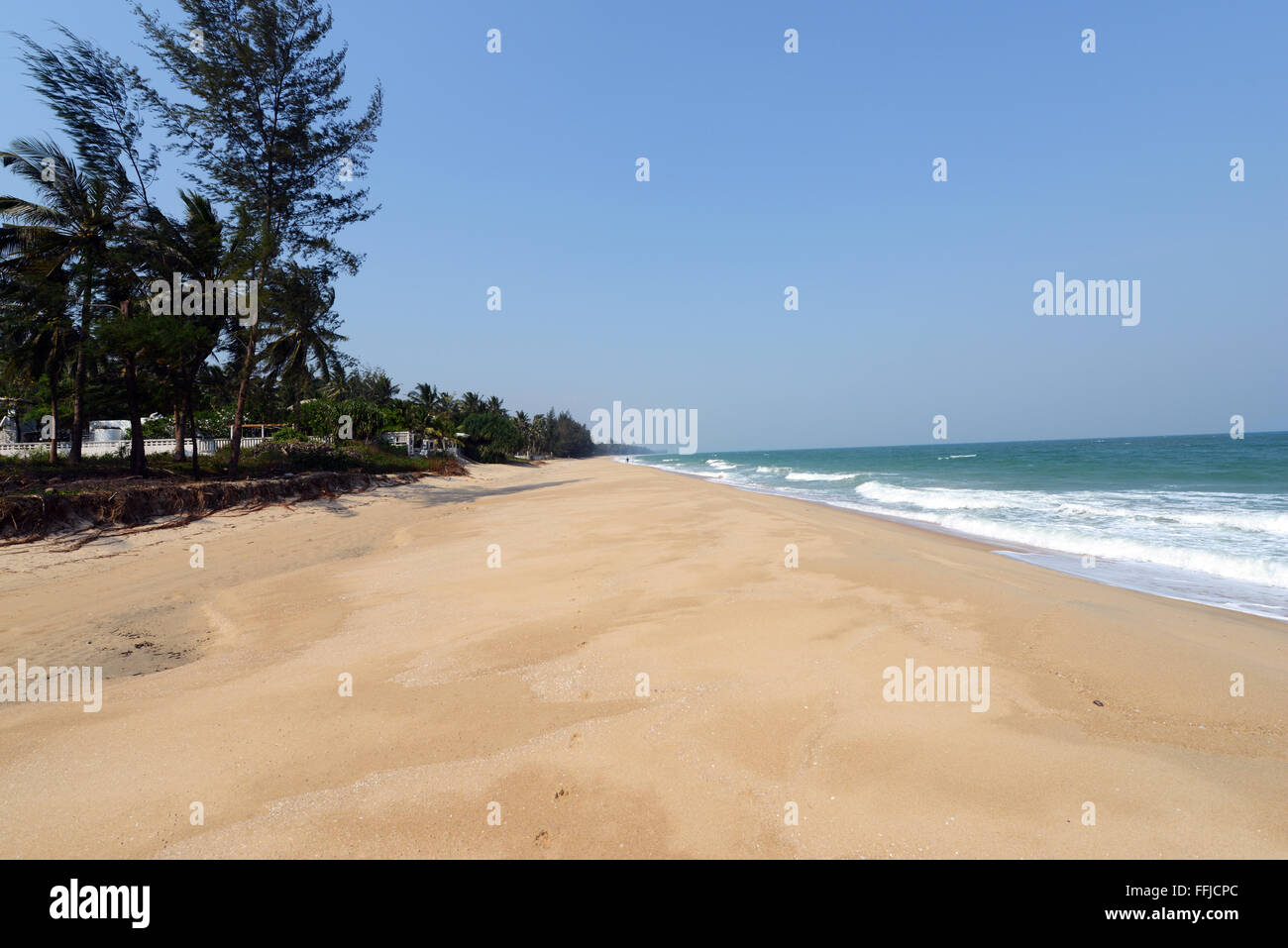 Una bella lunga spiaggia di Ban Krut, Thailandia. Foto Stock