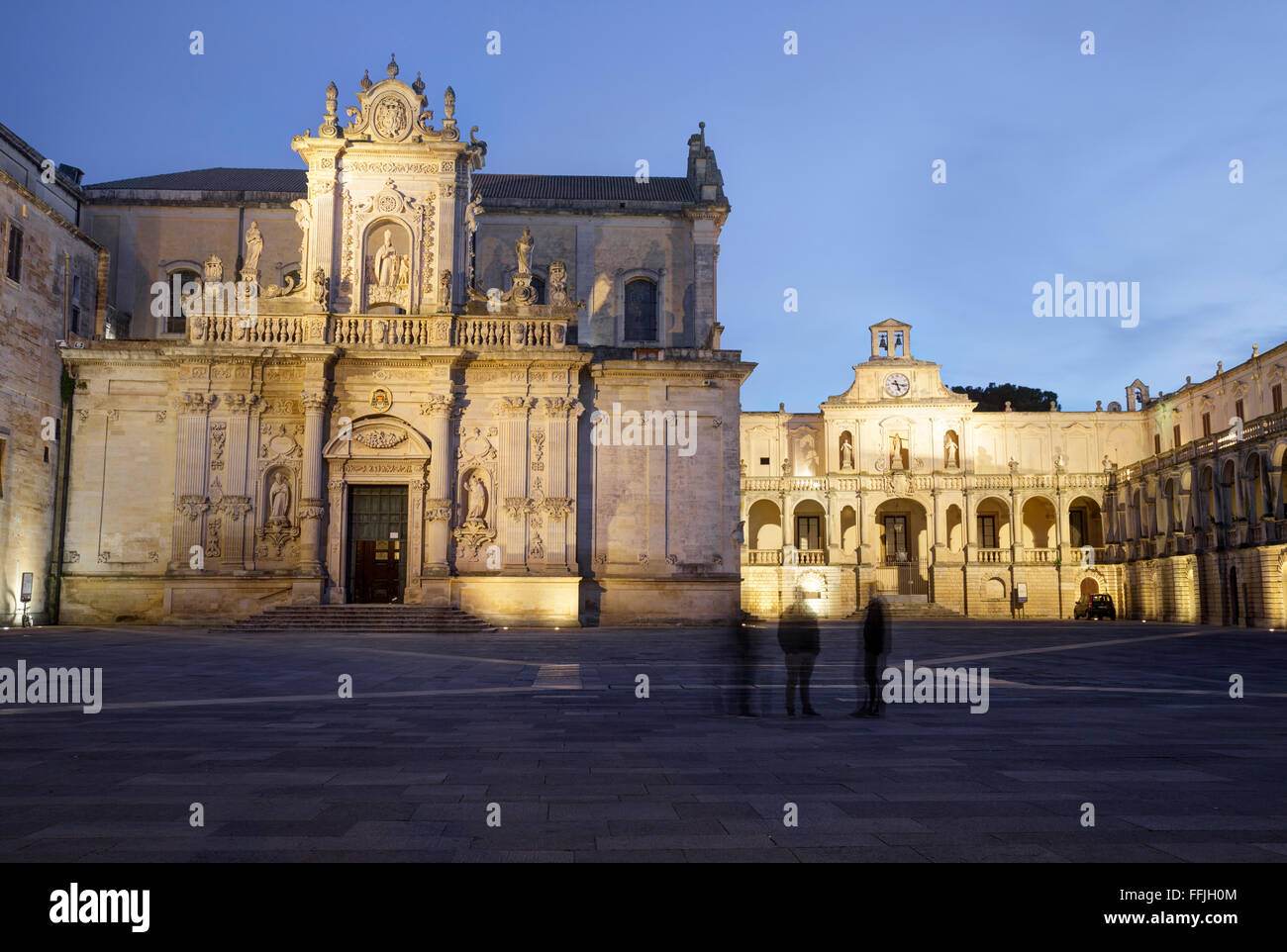 Piazza del Duomo, Lecce, Puglia, Italia Foto Stock