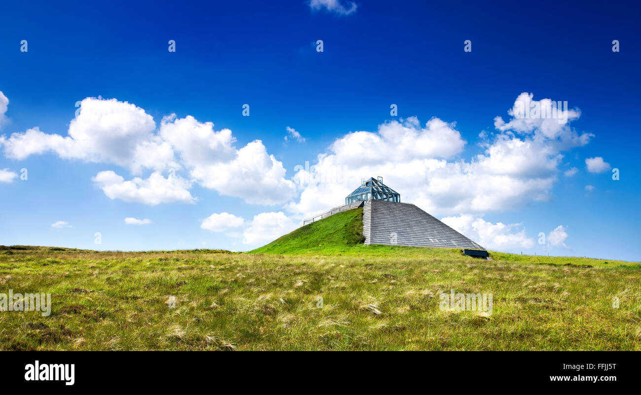 I Campi di Ceide; Mayo; torbiera; antica terra agricola; le tecniche agricole; la storia irlandese; Archeologia; tombe megalitiche; coperta torbiere; Foto Stock