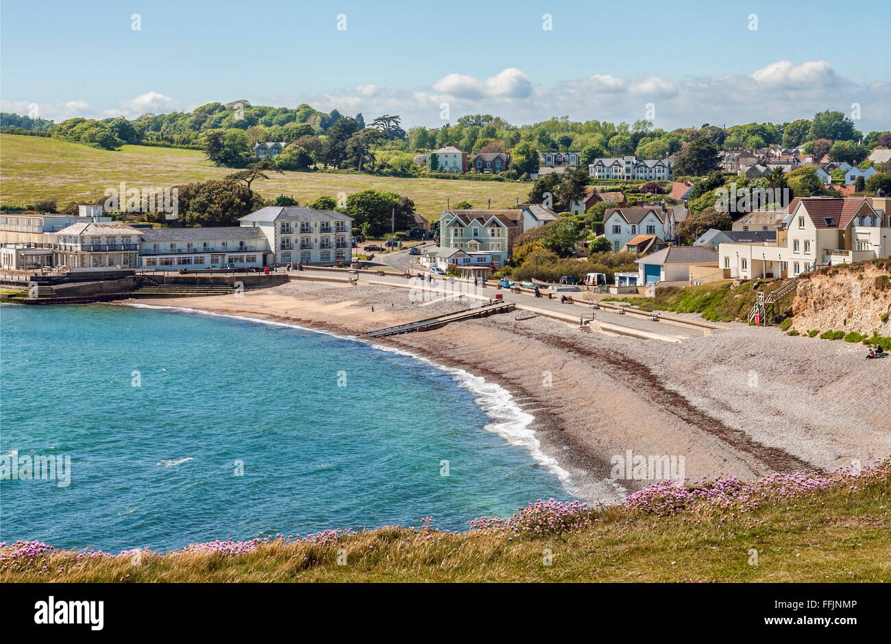 Villaggio Freshwater all'Isola di Wight, Inghilterra del Sud Foto Stock