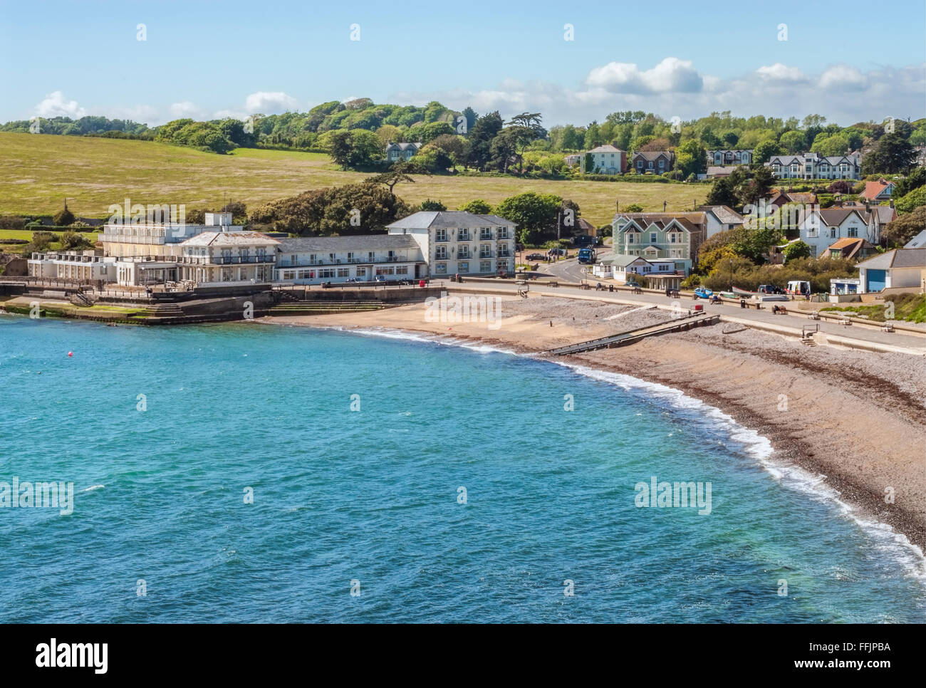 Villaggio Freshwater all'Isola di Wight, Inghilterra del Sud Foto Stock