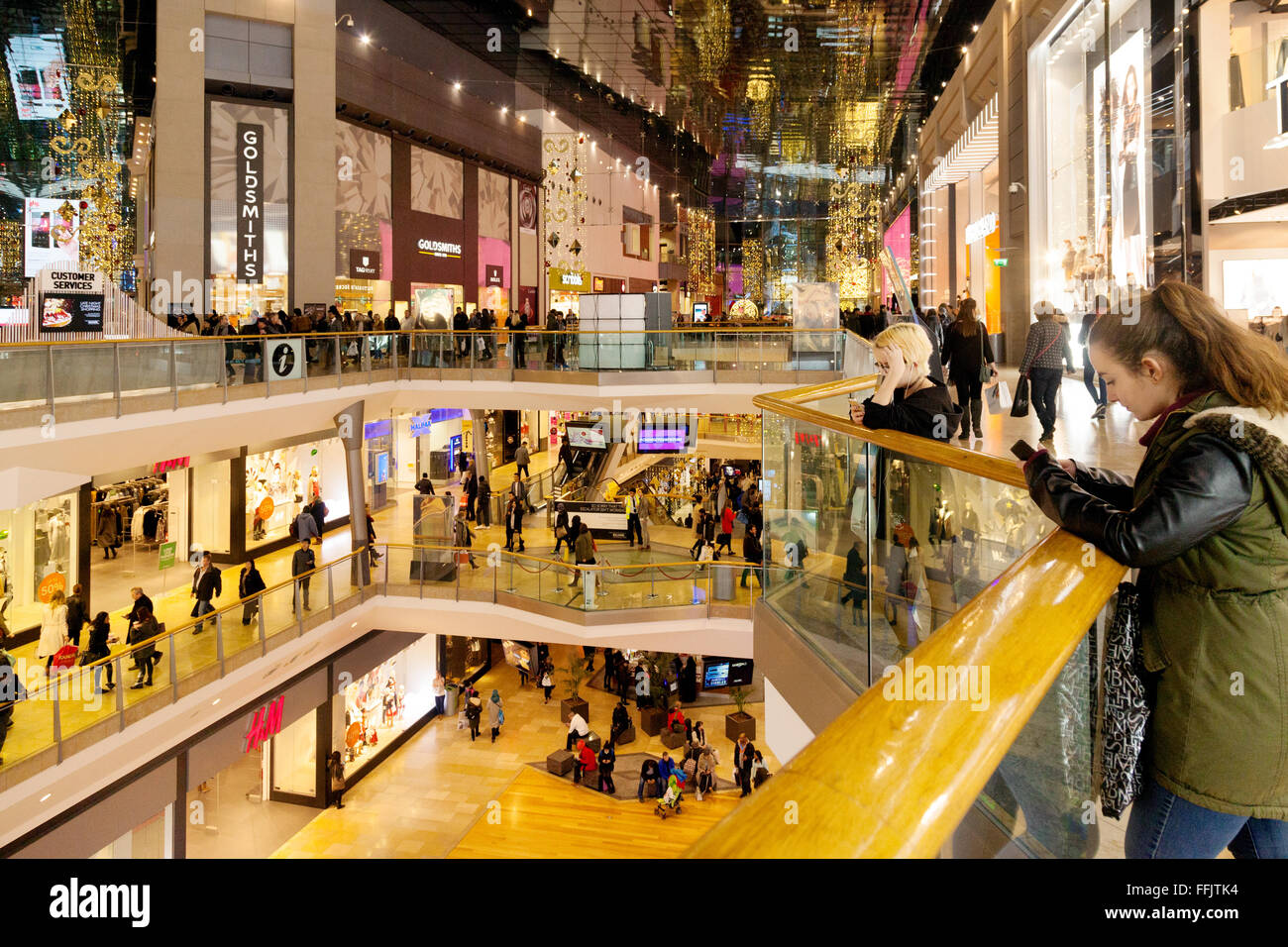 Il Bullring Shopping Centre, Birmingham REGNO UNITO Foto Stock