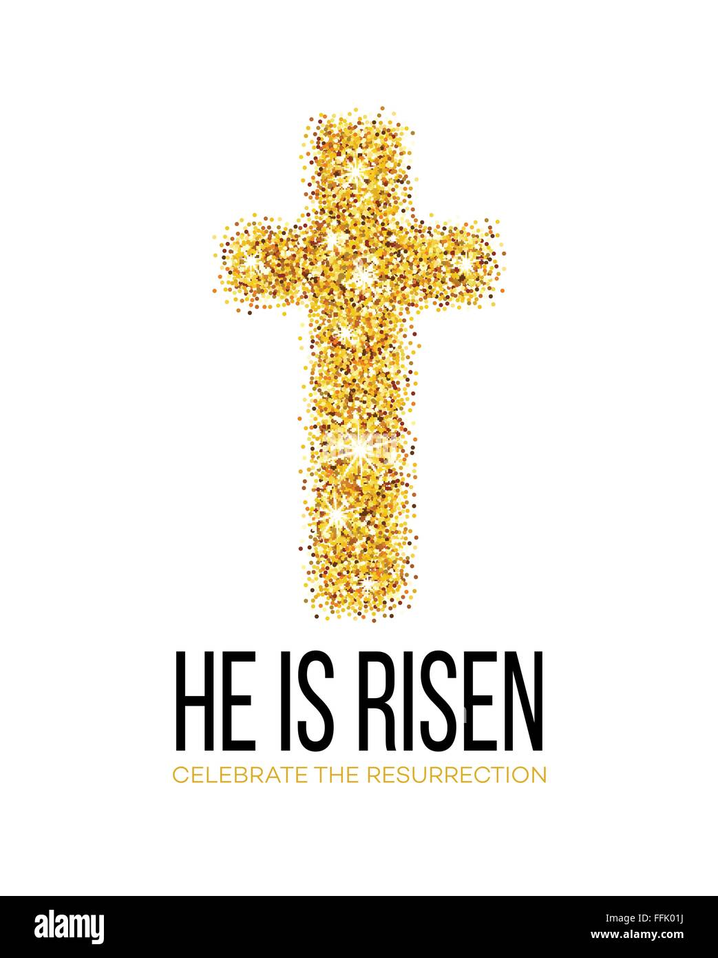 Egli è risorto. Sfondo di pasqua. Illustrazione Vettoriale Illustrazione Vettoriale