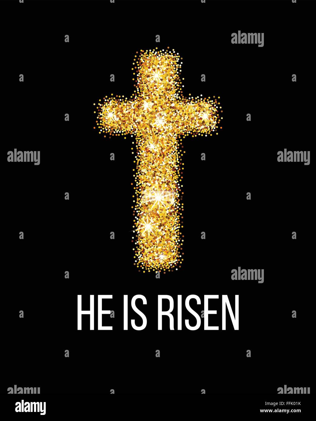 Egli è risorto. Sfondo di pasqua. Illustrazione Vettoriale Illustrazione Vettoriale