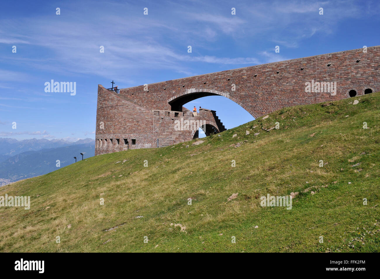 La chiesa di Santa Maria degli Angeli, Alpe Foppa, Monte Tamaro, Canton Ticino, Svizzera Foto Stock