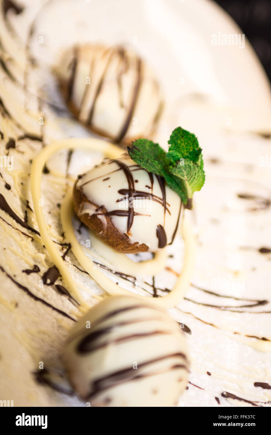 Deserto Bianco Deserto di cioccolato Foto Stock