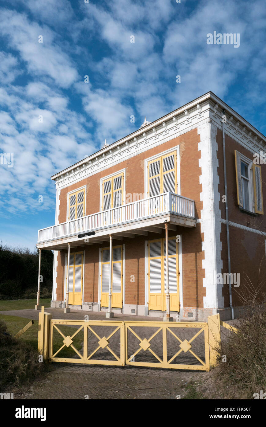 Antica Stazione termale pavillon, Domburg, costa del Mare del Nord, Zeeland, Paesi Bassi Foto Stock