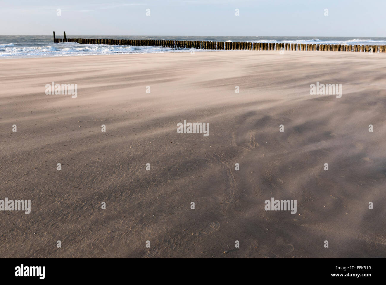 Sandstrand, Domburg, Nordsee-Küste, Provinz Seeland, Niederlande | spiaggia sabbiosa, Domburg, costa del Mare del Nord, Zeeland, Paesi Bassi Foto Stock