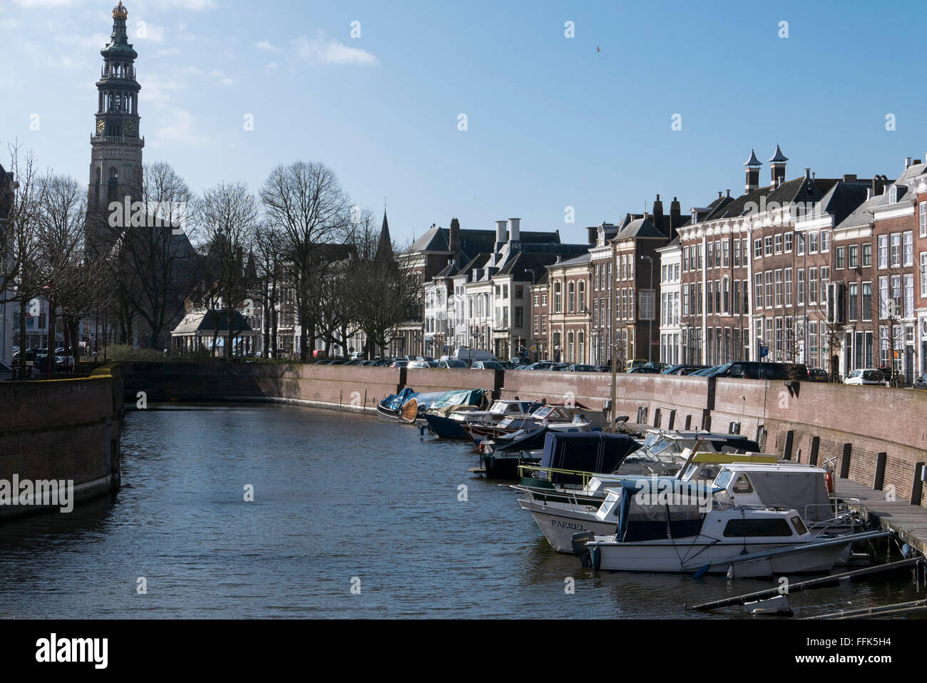 Prins Hendrikdok, Dam, Middelburg, costa del Mare del Nord, Zeeland, Paesi Bassi Foto Stock
