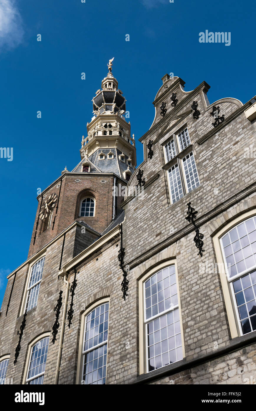 Stadthuis, Zierikzee, Provinz Seeland, Niederlande | Stadhuis, Zierikzee, Zeeland, Paesi Bassi Foto Stock