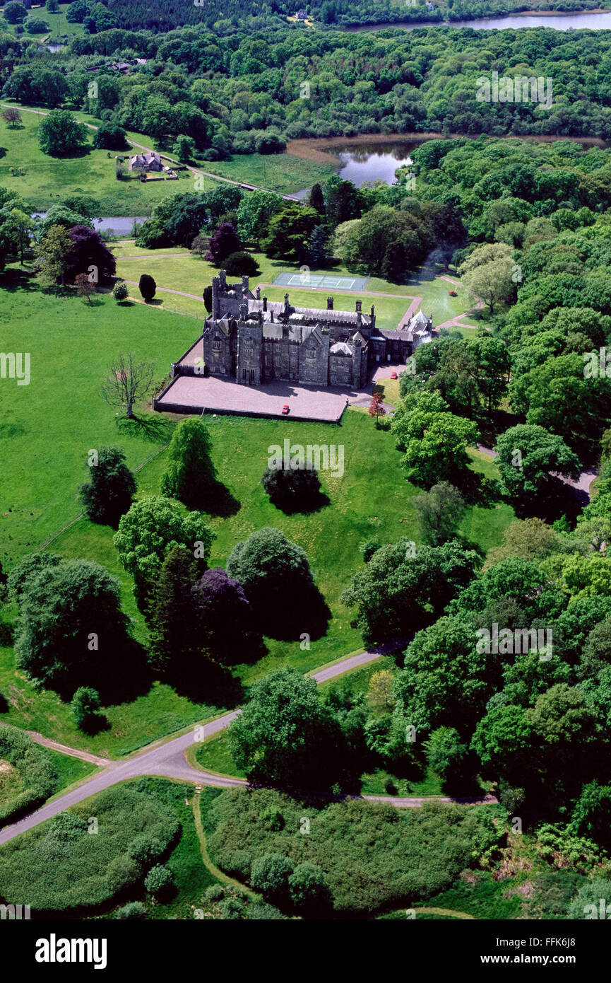Antenna di Crom superiore Castello di Lough Erne Fermanagh Irlanda del Nord Foto Stock