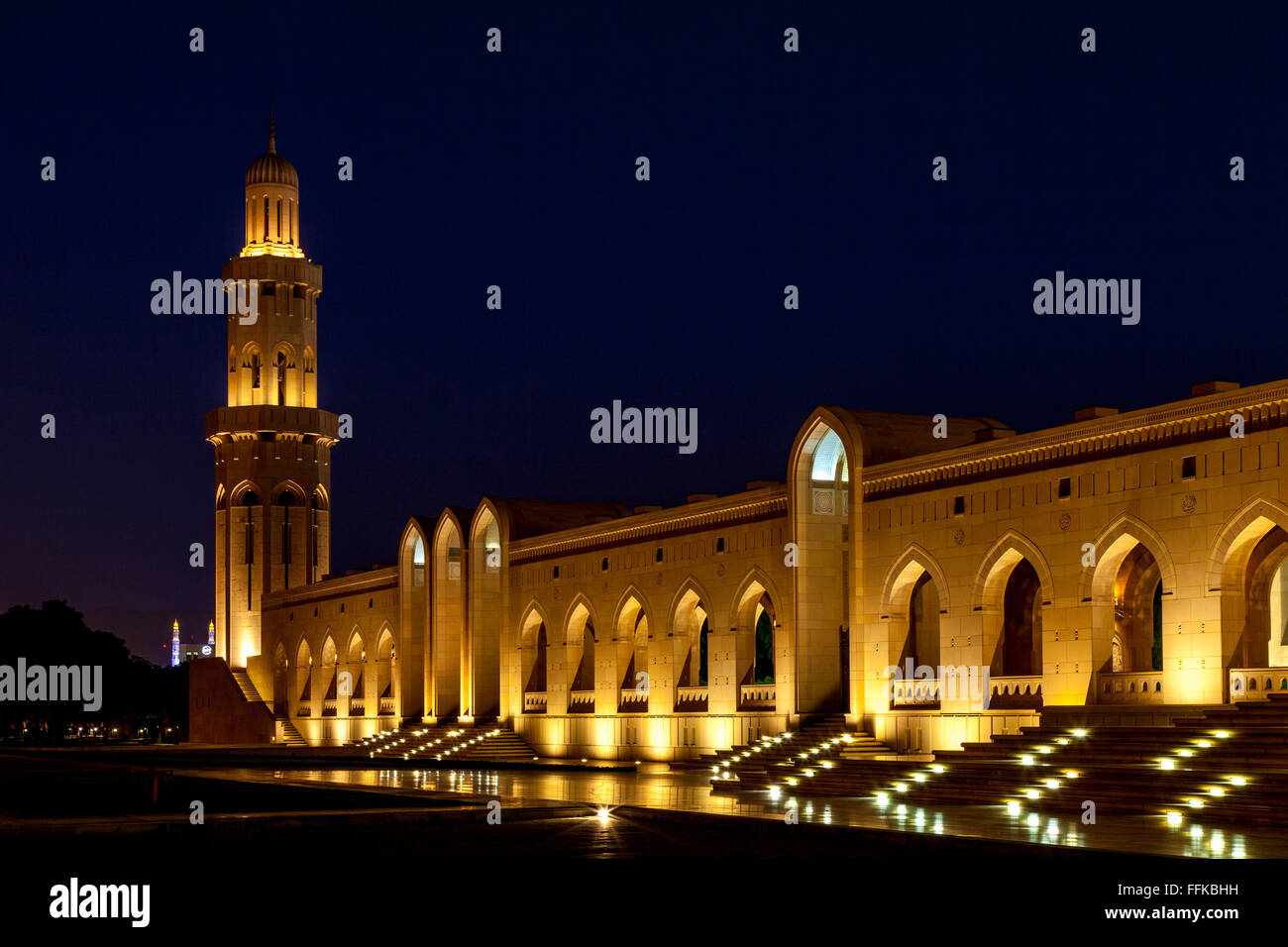 Sultan Qaboos Grande Moschea, Moscato, il sultanato di Oman Foto Stock