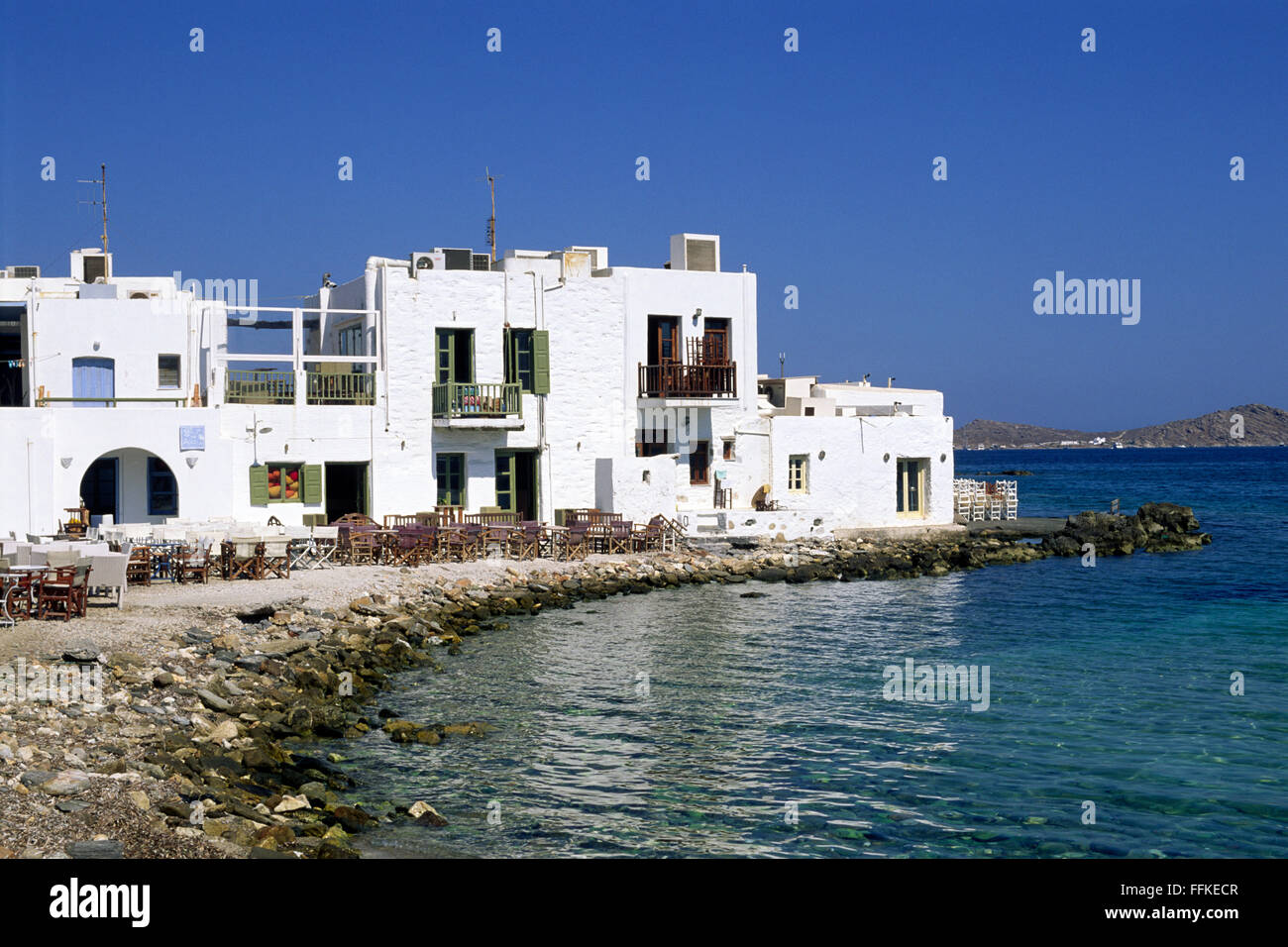 Naoussa, Paros, Cicladi, Grecia Foto Stock