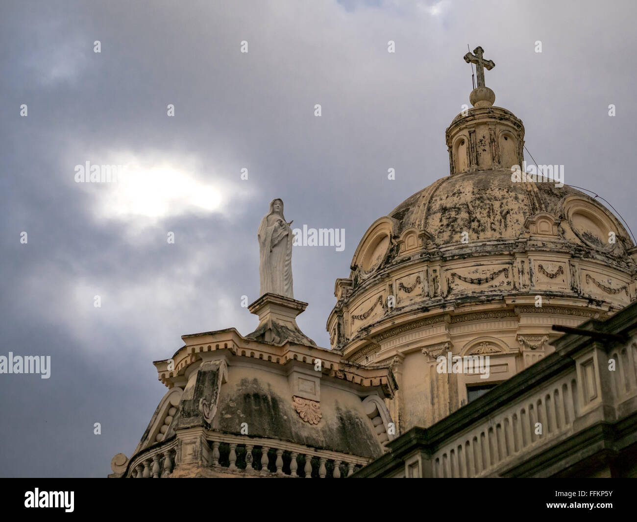 Roff di una chiesa Foto Stock