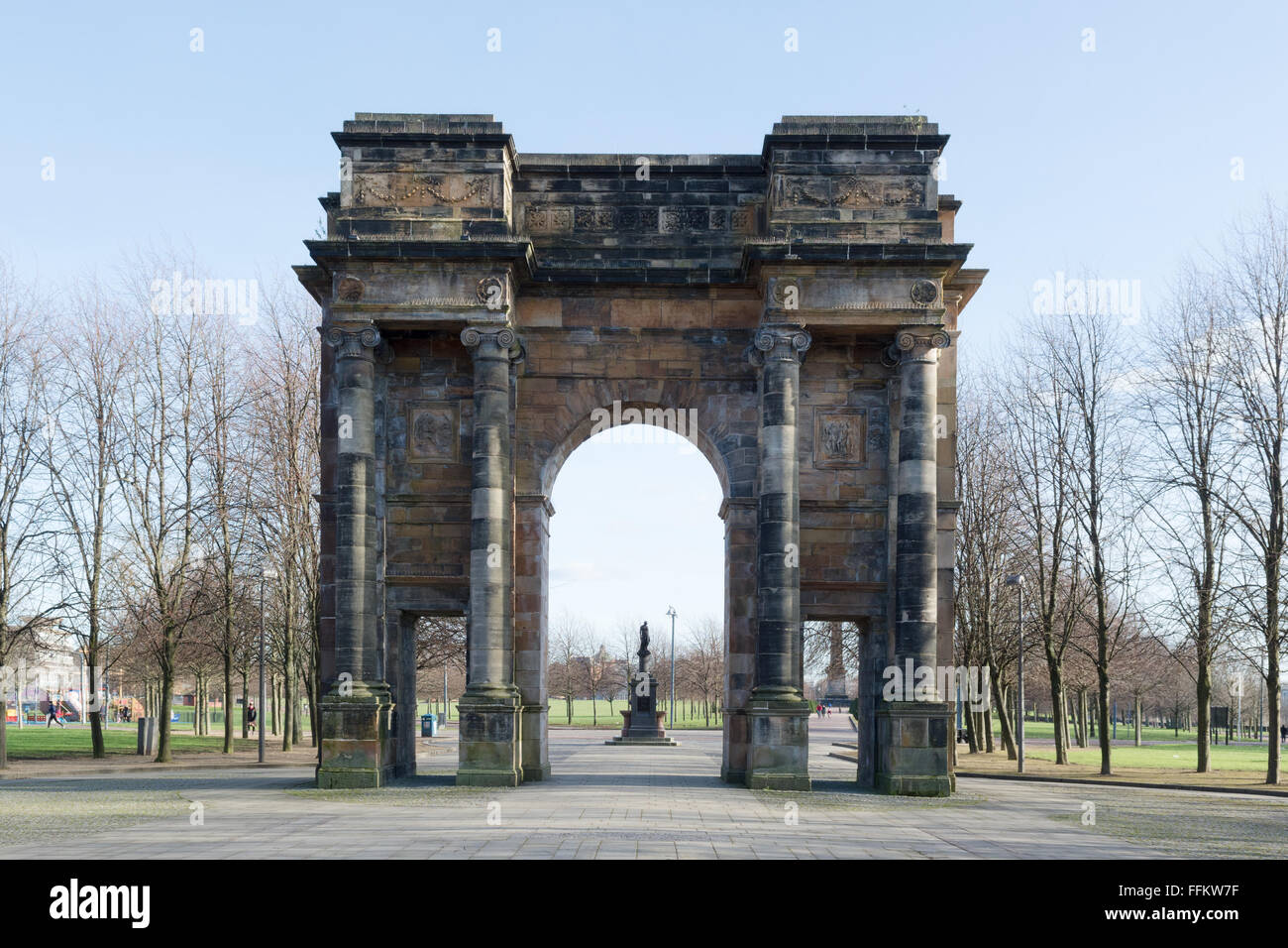 McLennan Arch, verde di Glasgow, Glasgow, Scotland, Regno Unito Foto Stock