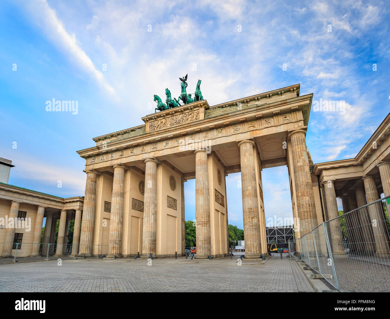 Porta di Brandeburgo - Berlin - Germania Foto Stock